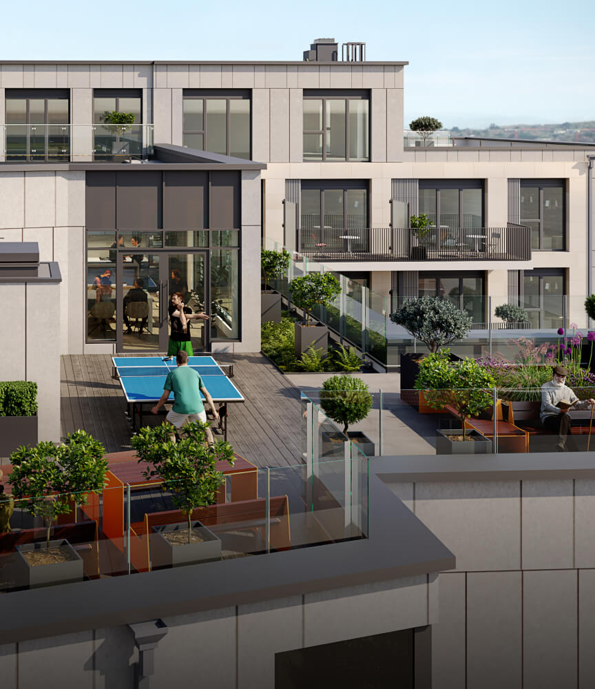 Stunning rooftop terrace